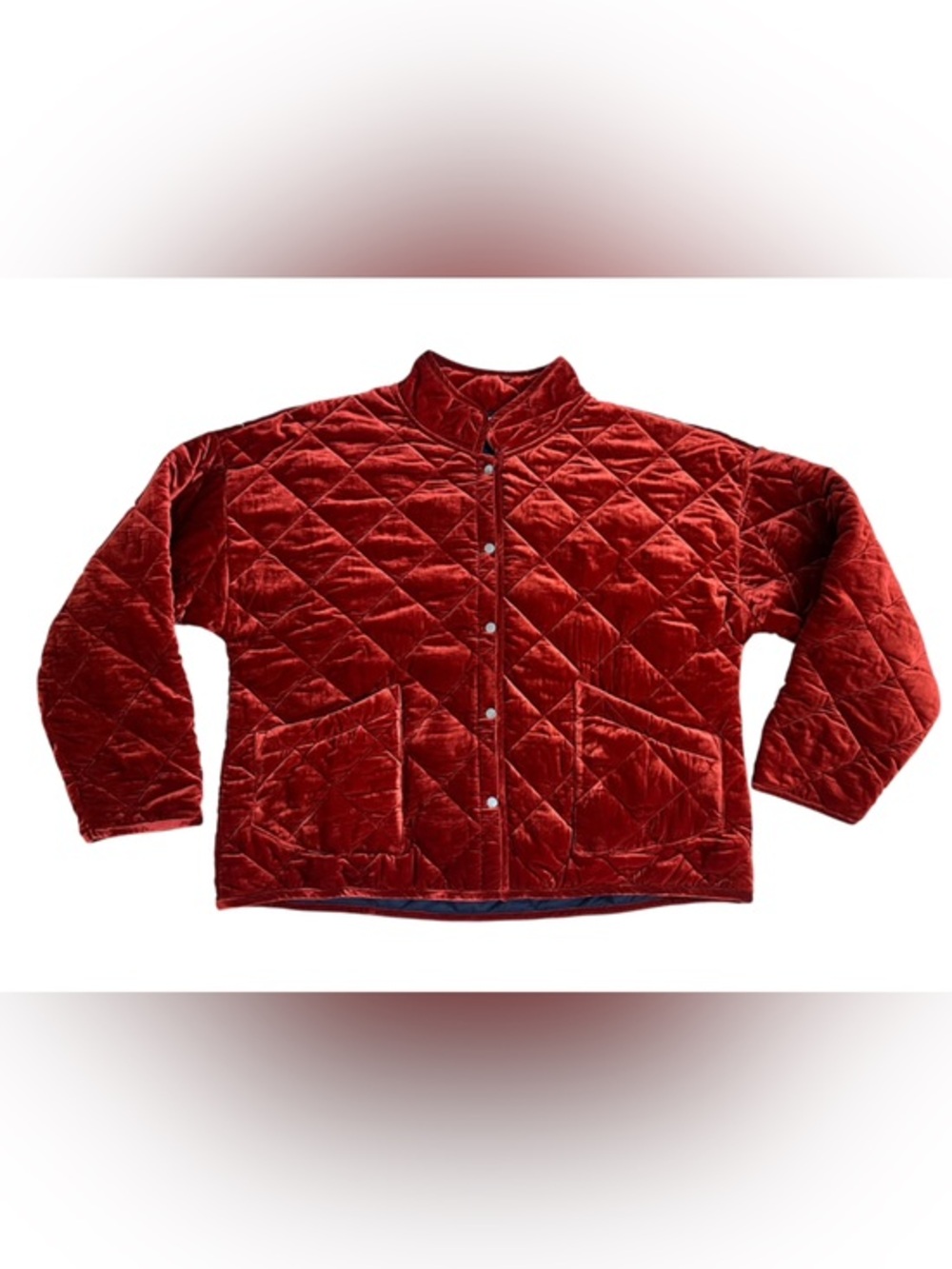 MELLODAY Quilted Velvet Jacket
